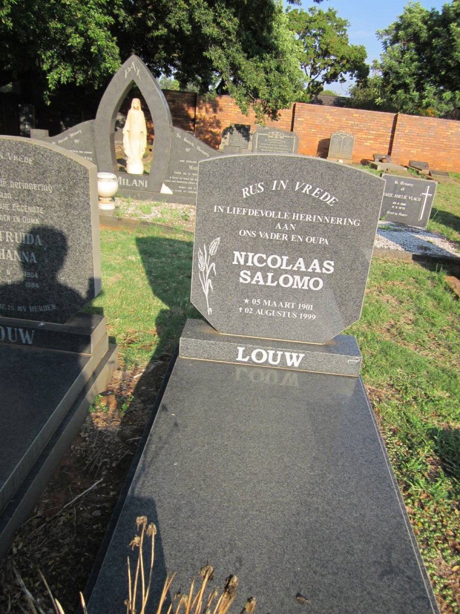 LOUW Nicolaas Salomo 1901-1999