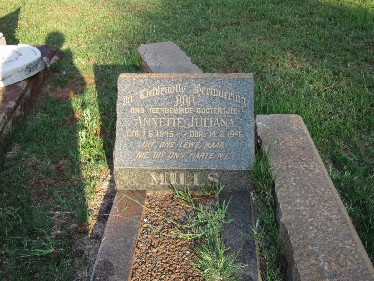 MILLS Annette Juliana 1945-1946