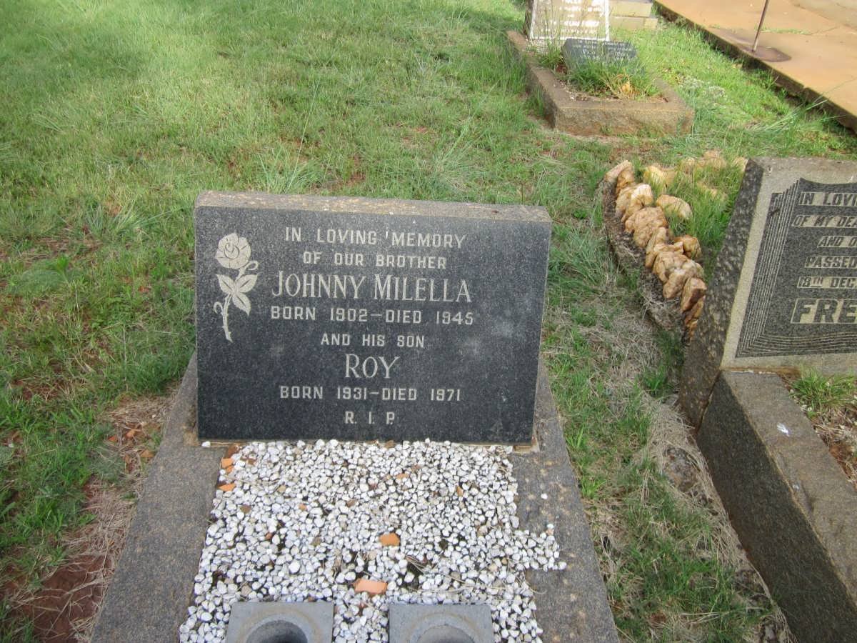 MILELLA Johnny 1902-1945 :: MILELLA Roy -1971