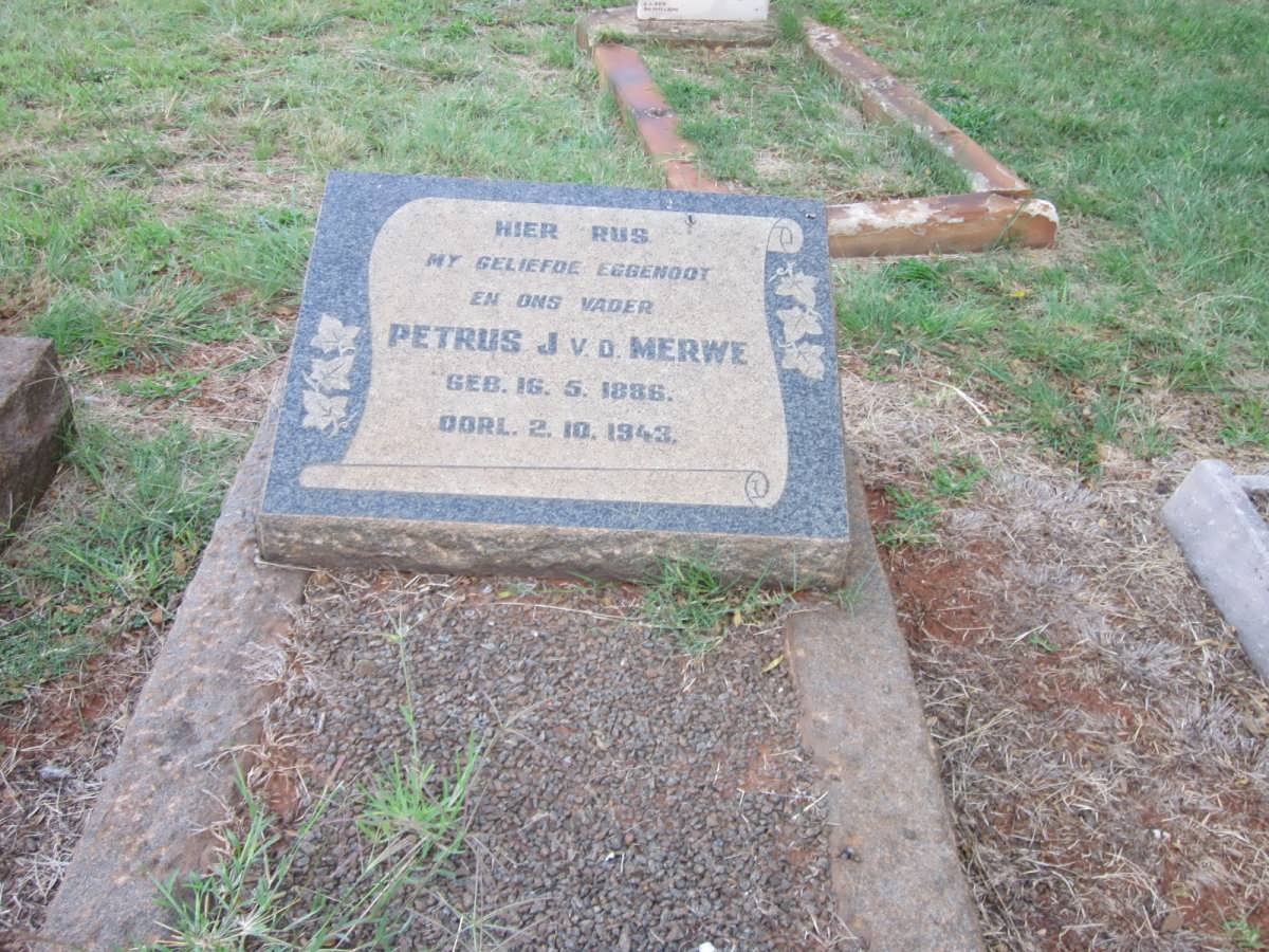 MERWE Petrus J., v.d. 1886-1943