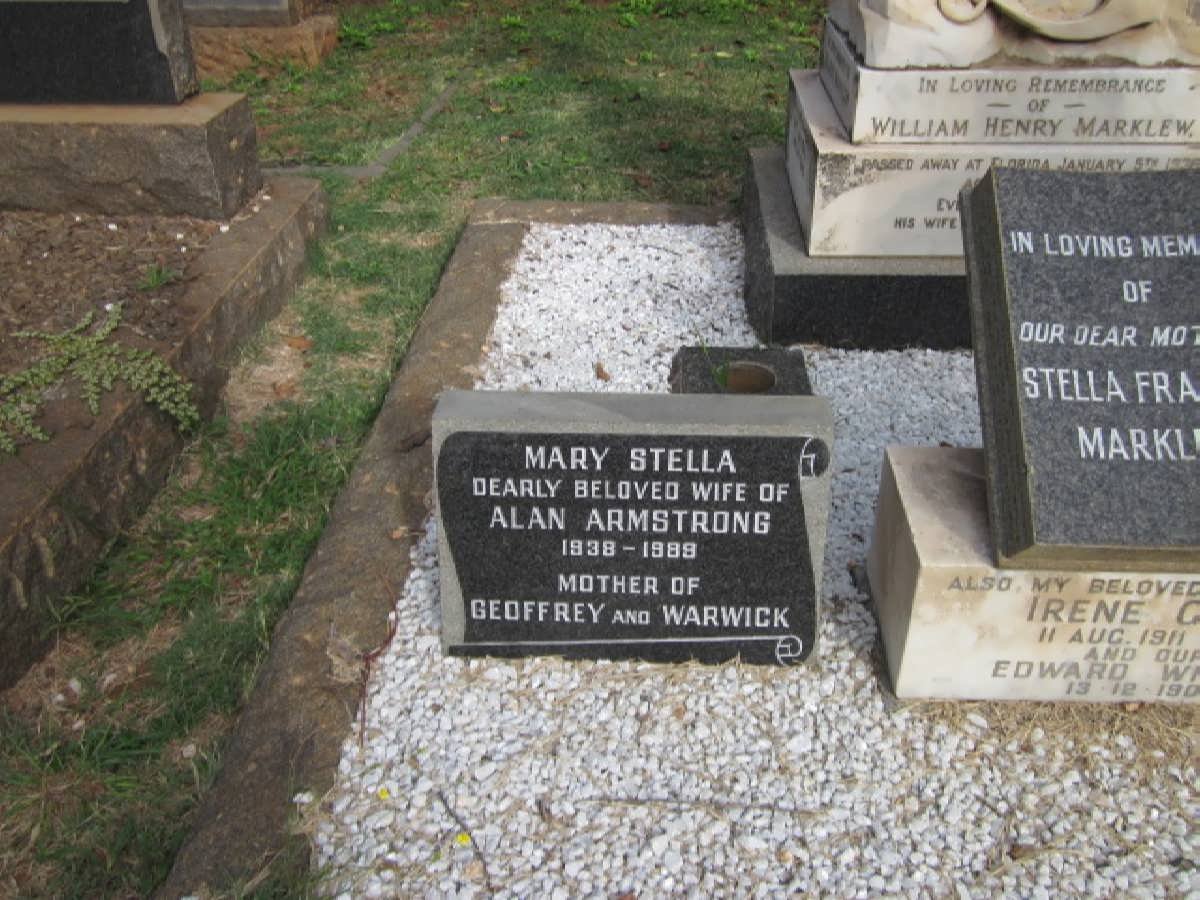 ARMSTRONG Mary Stella 1938-1989