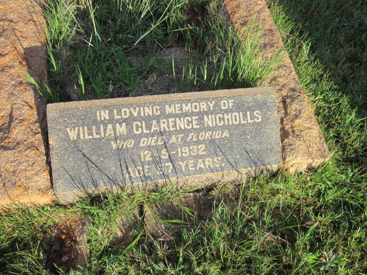 NICHOLLS William Clarence -1932