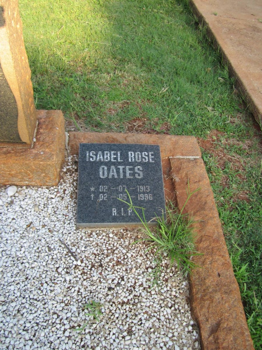 OATES Isabel Rose 1913-1996