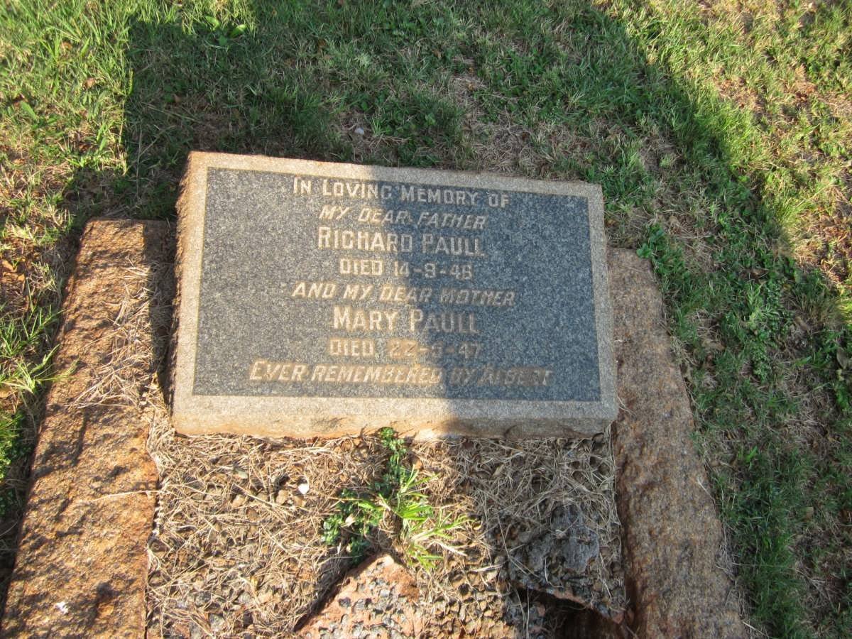PAULL Richard -1946 &amp; Mary -1947