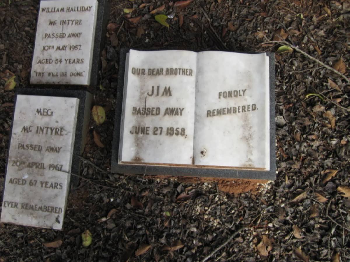 MCINTYRE William Halliday -1957 &amp; Meg -1967 :: MCINTYRE Jim -1958 