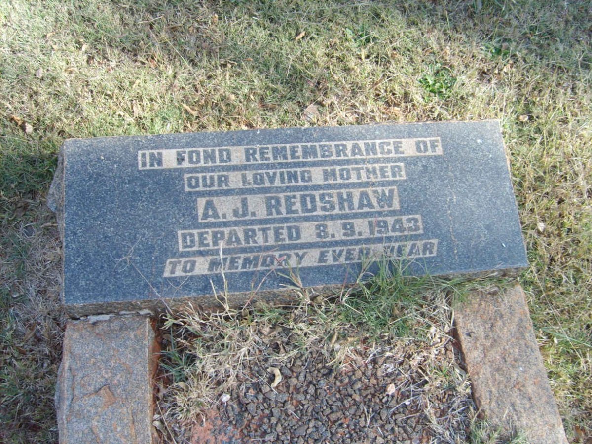 REDSHAW A.J. -1943