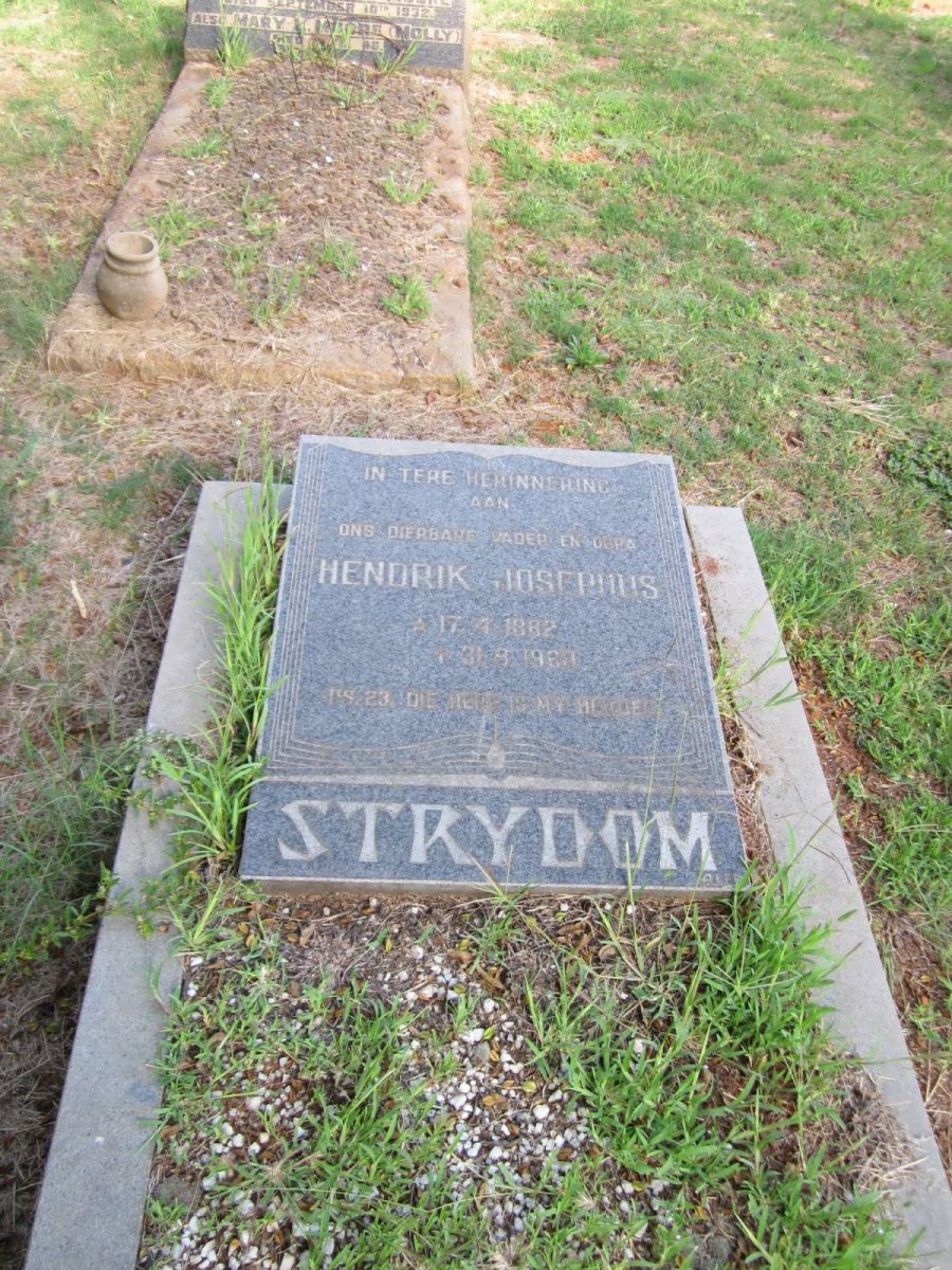 STRYDOM Hendrik Josephus 1882-196?