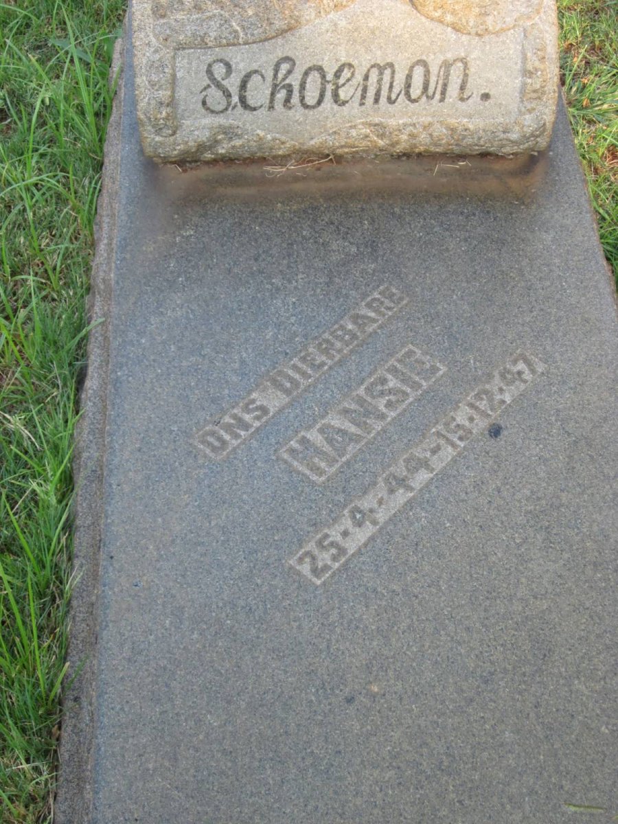 SCHOEMAN Hansie 1944-1947
