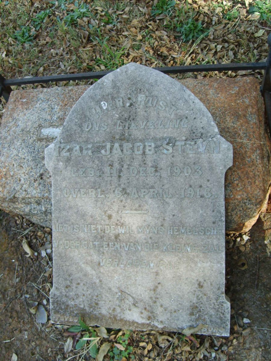 STEYN Izak Jacob 1903-1916