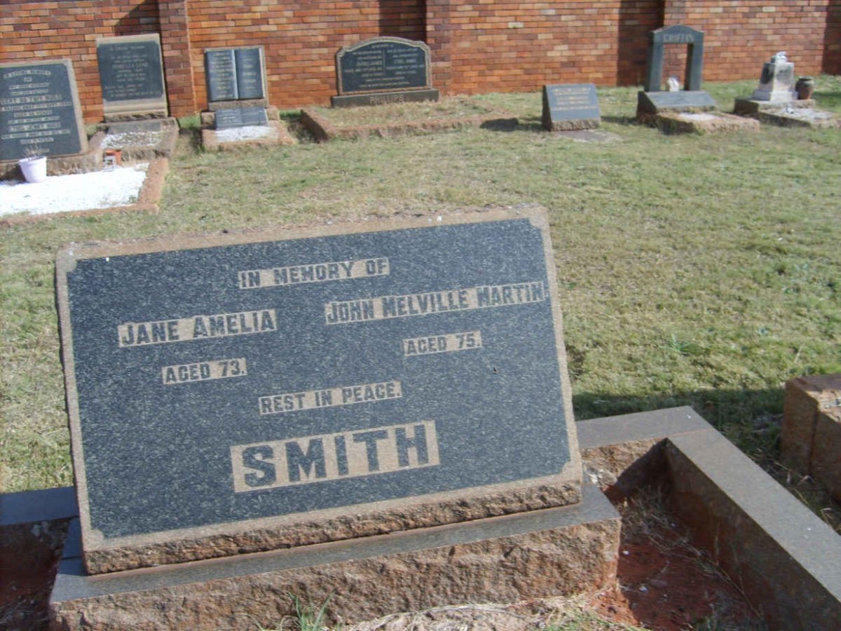 SMITH John Melville Martin &amp; Jane Amelia