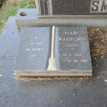 RADFORD Mari nee SMIT 1950-1982