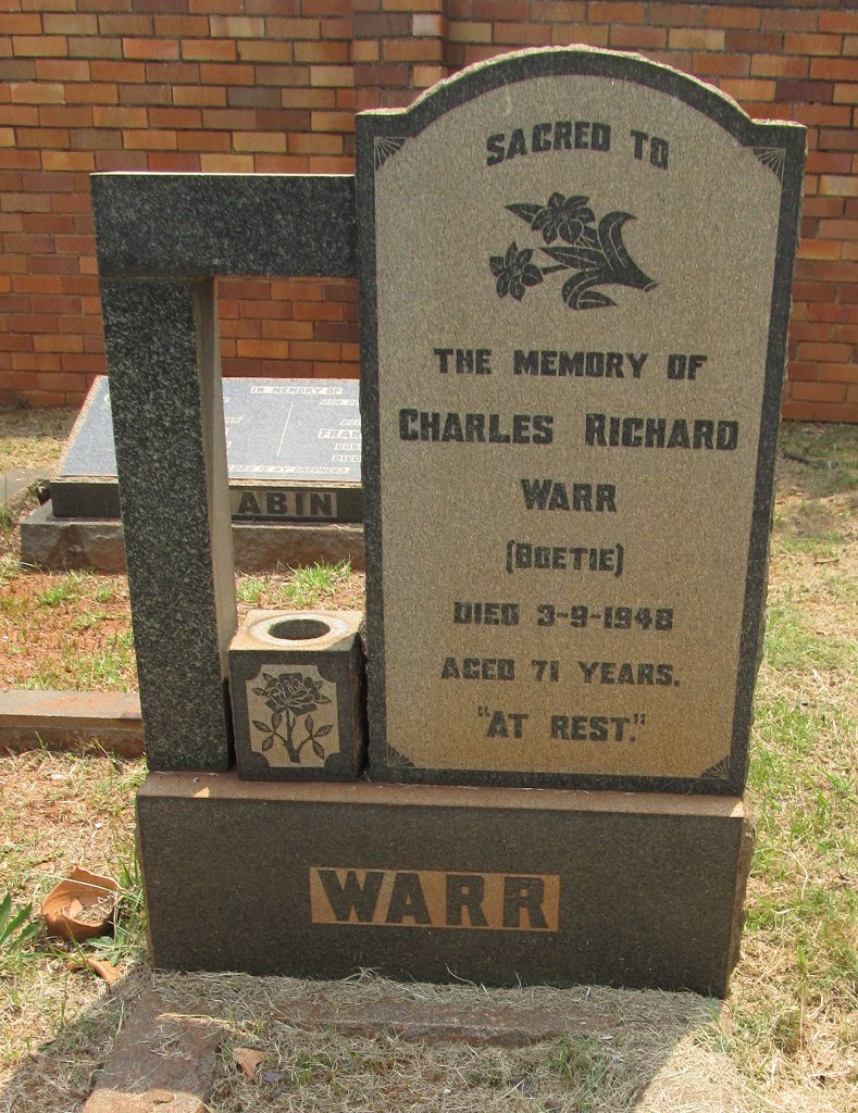 WARR Charles Richard -1948