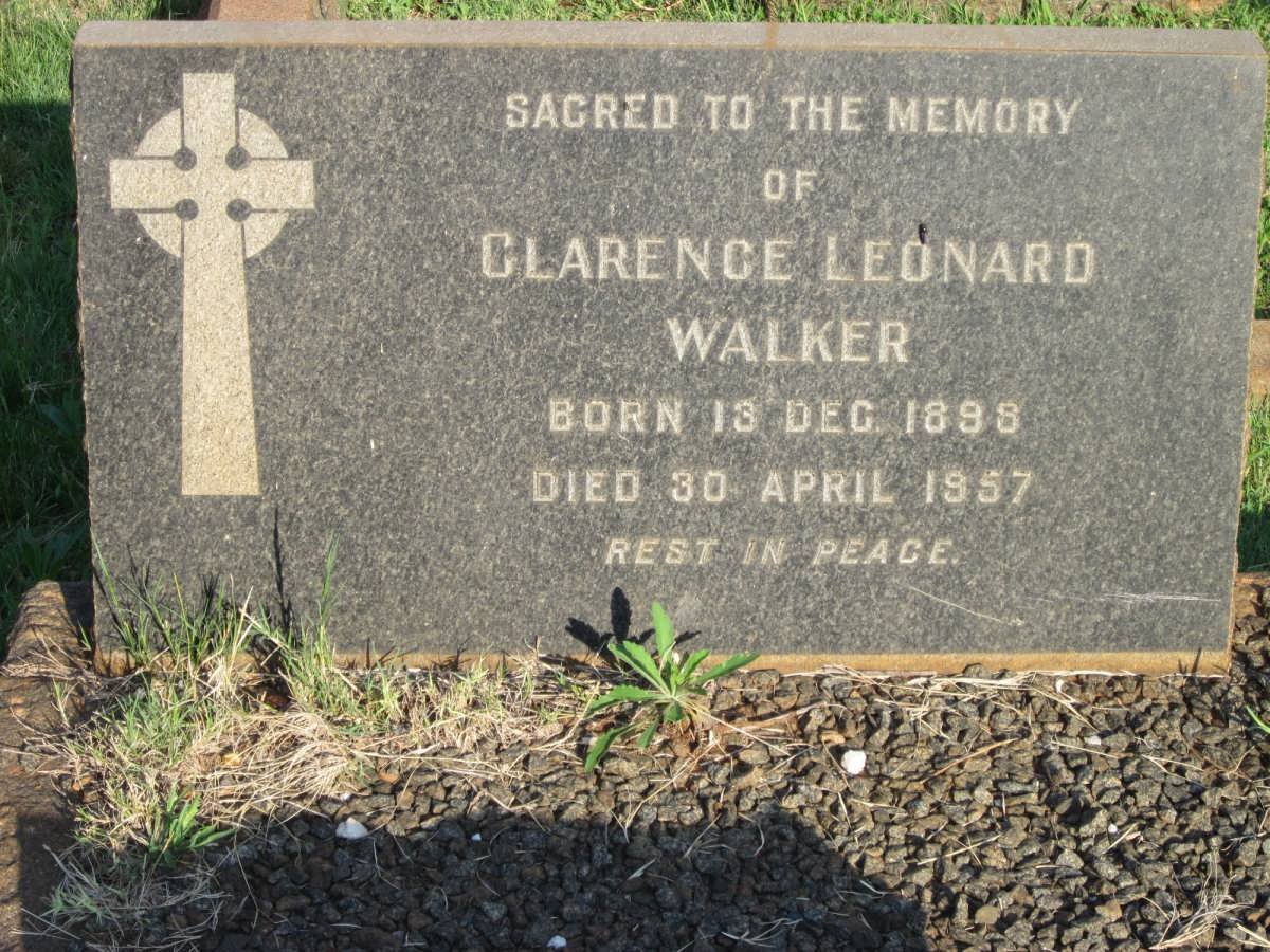 WALKER Clarence Leonard 1898-1957
