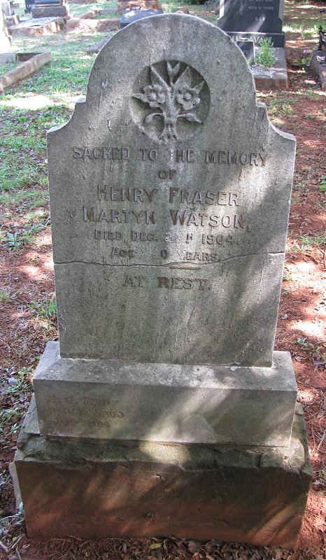 WATSON Henry Fraser Martyn -1904