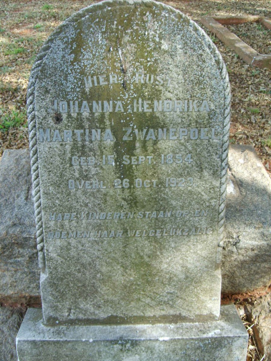 ZWANEPOEL Johanna Hendrika Martina 1854-1923
