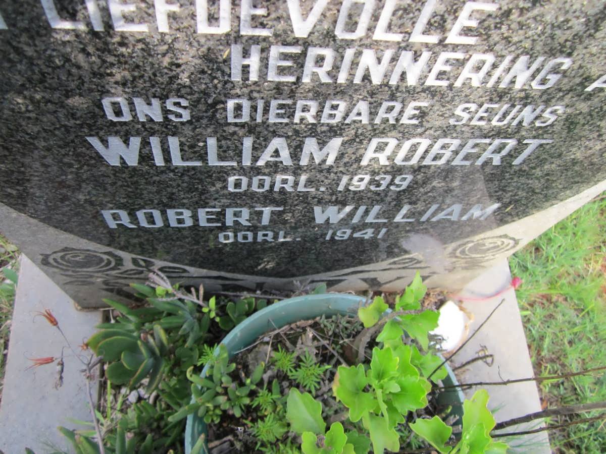 ZYL William Robert, van -1939 :: VAN ZYL Robert William -1941