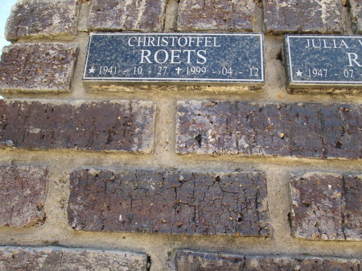 ROETS Christoffel 1941-1999