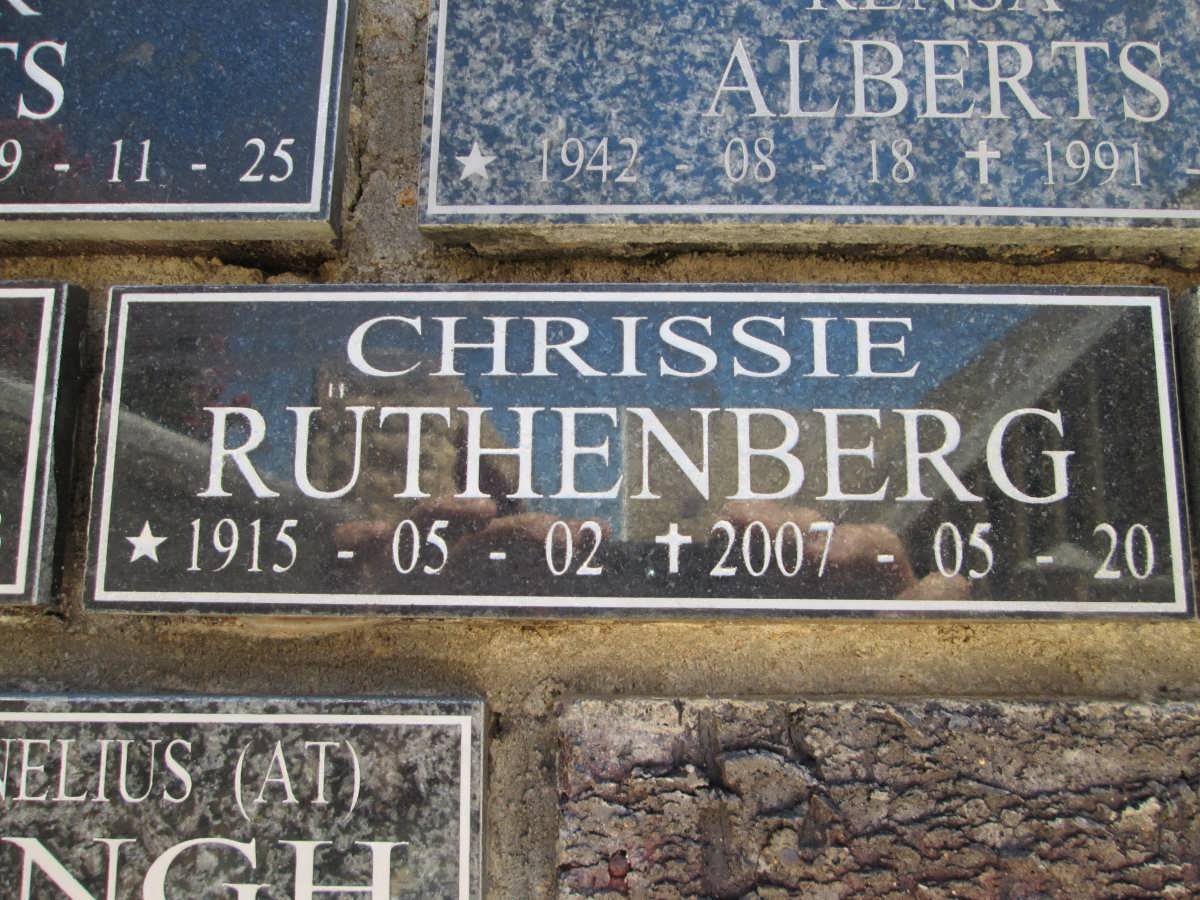 RÜTHENBERG Chrissie 1915-2007