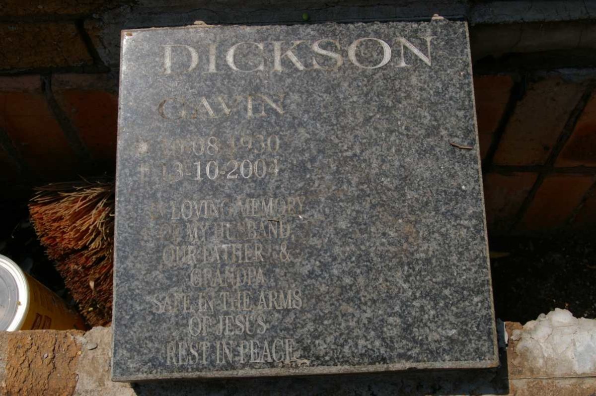 DICKSON Gavin 1930-2004