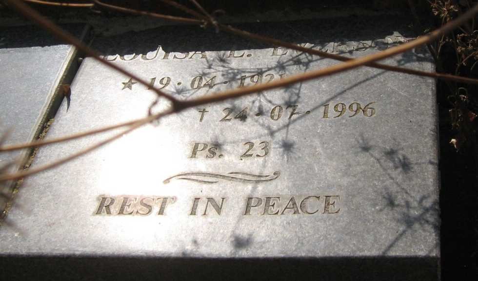 E?MRSON Louisa L. 1921-1996