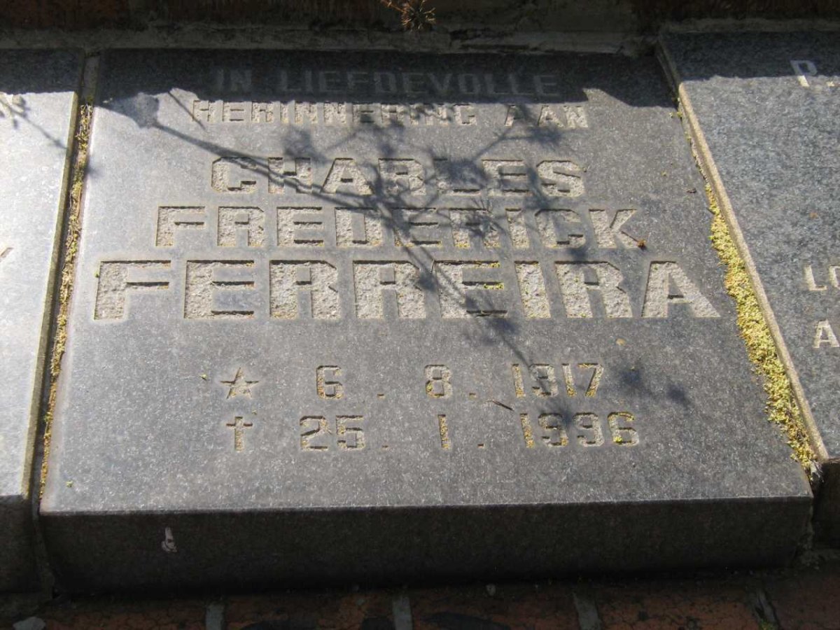 FERREIRA Charles Frederick 1917-1996