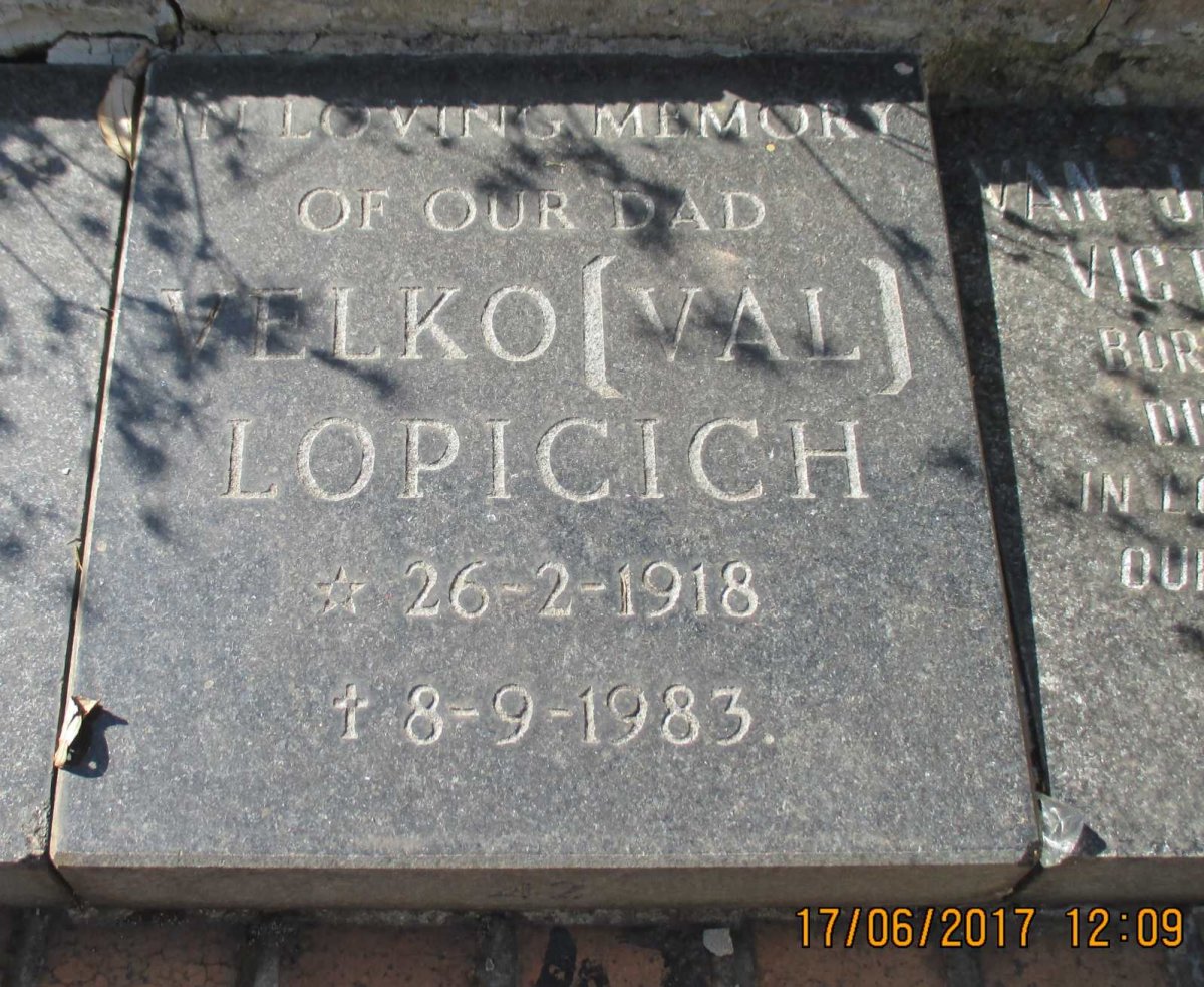 LOPICICH Velko 1918-1983