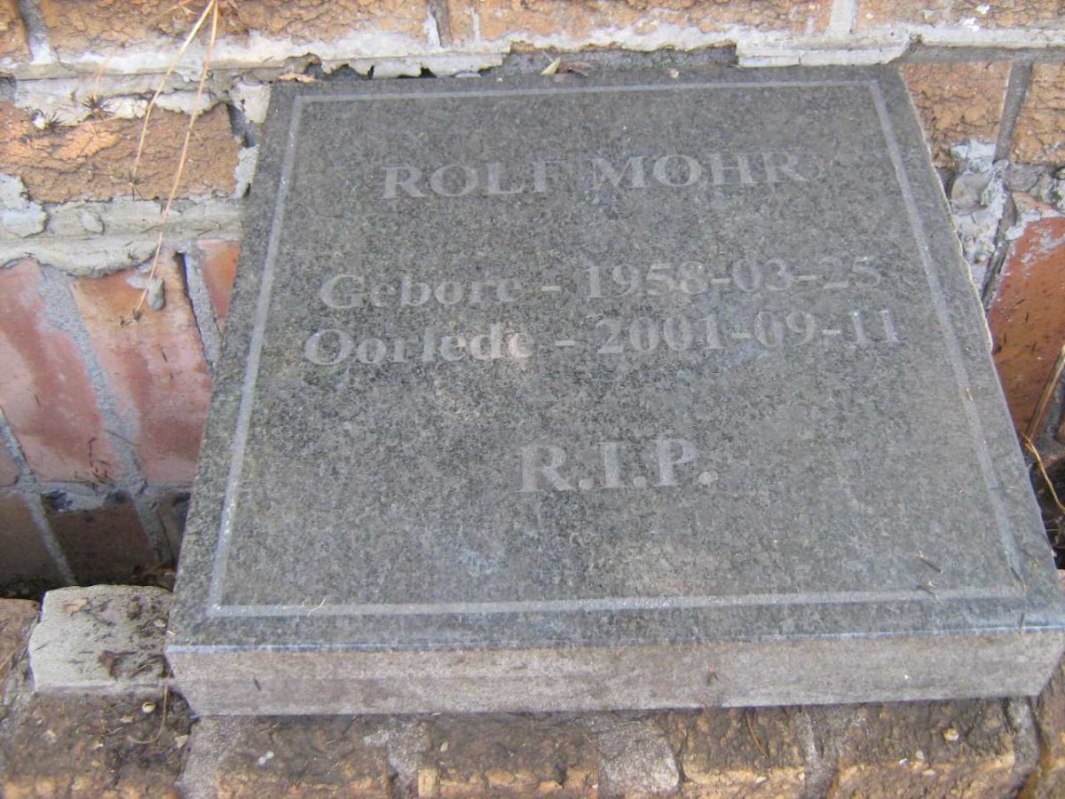 MOHR Rolf 1958-2001