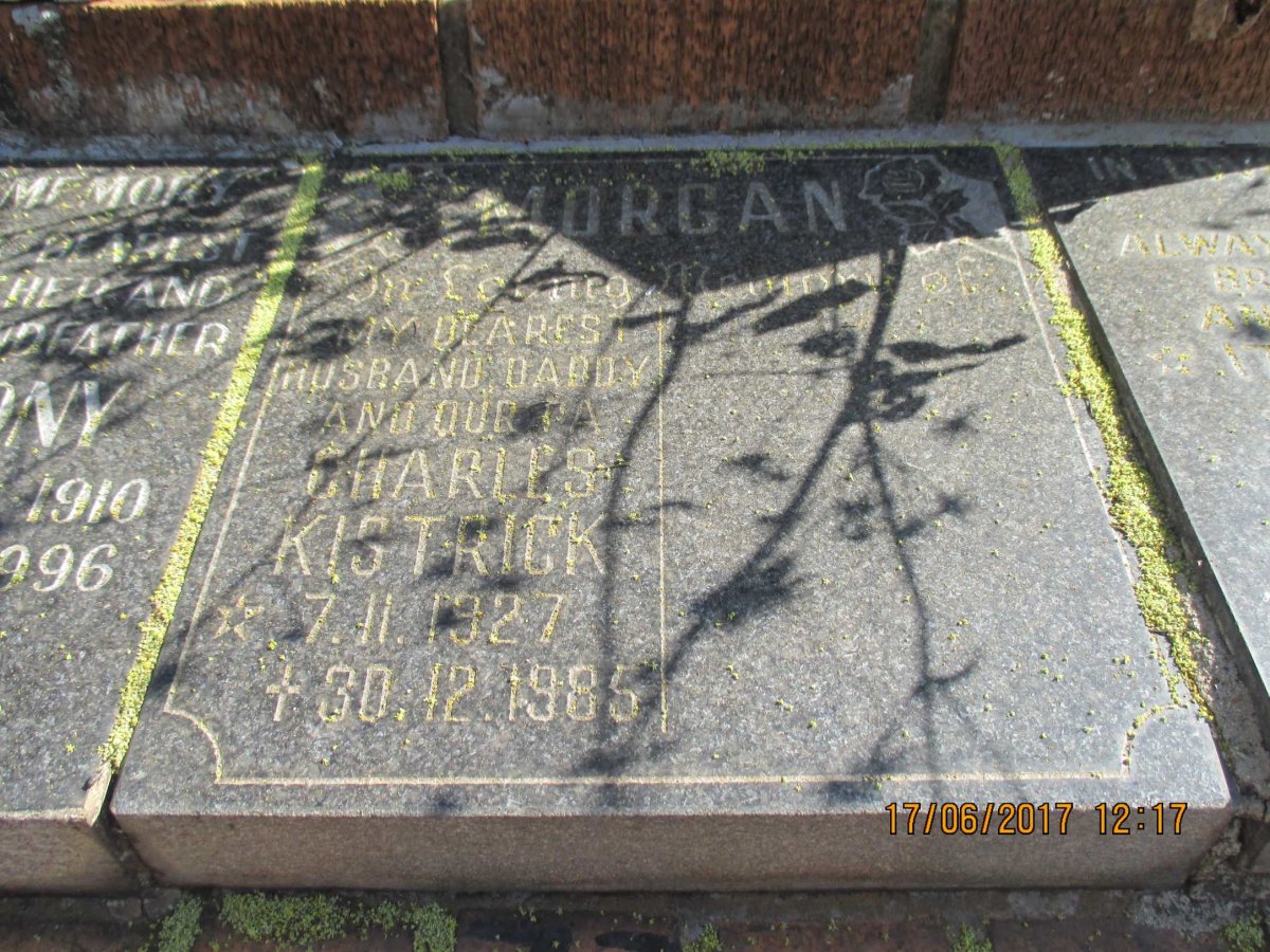 MORGAN Charles Kistrick 1927-1985