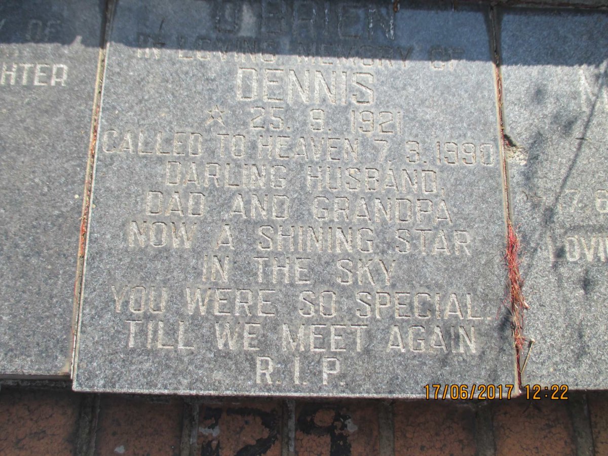 O'BRIEN Dennis 1921-1990