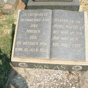 AS ?, van 1881-1955