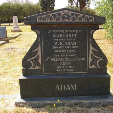 ADAM William Robertson -1944 &amp; Margaret -1932