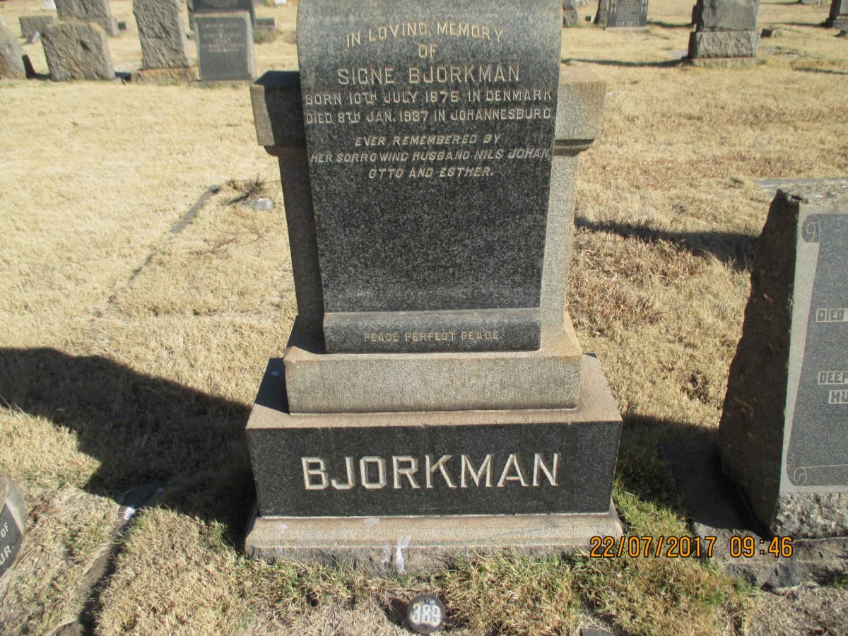 BJORKMAN Signe 1875-1937