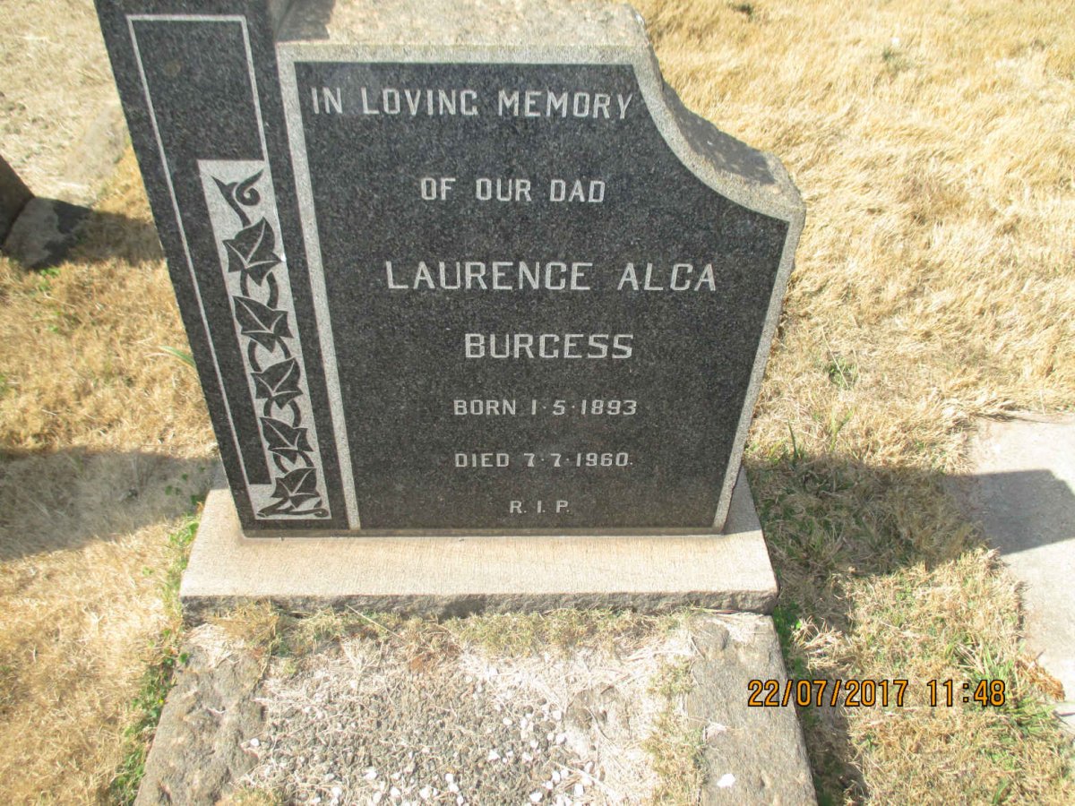 BURGESS Laurence Alca 1893-1960