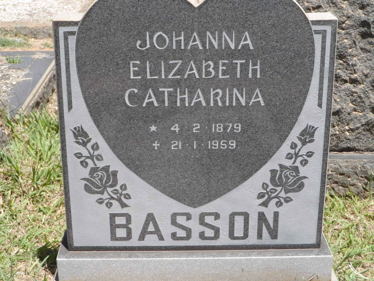 BASSON Johanna Elizabeth Catharina 1879-1959