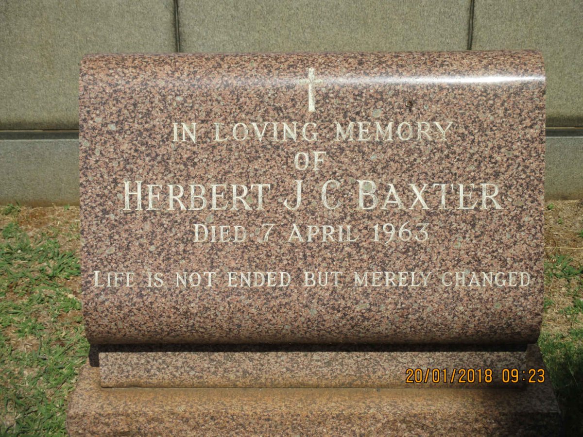 BAXTER Herbert J.C. -1963