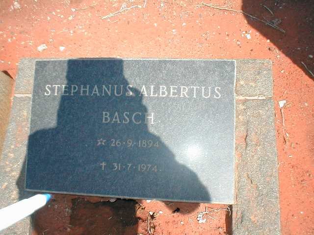 BASCH Stephanus Albertus 1894-1974
