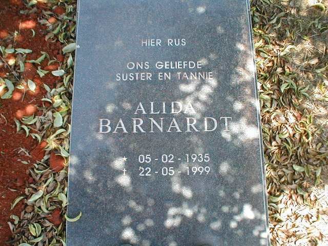BARNARDT Alida 1935-1999