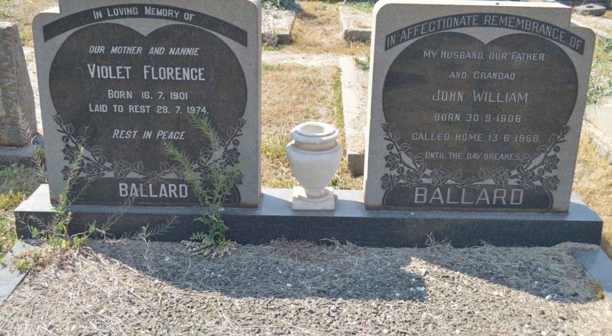 BALLARD John William 1906-1968 &amp; Violet Florence 1901-1974