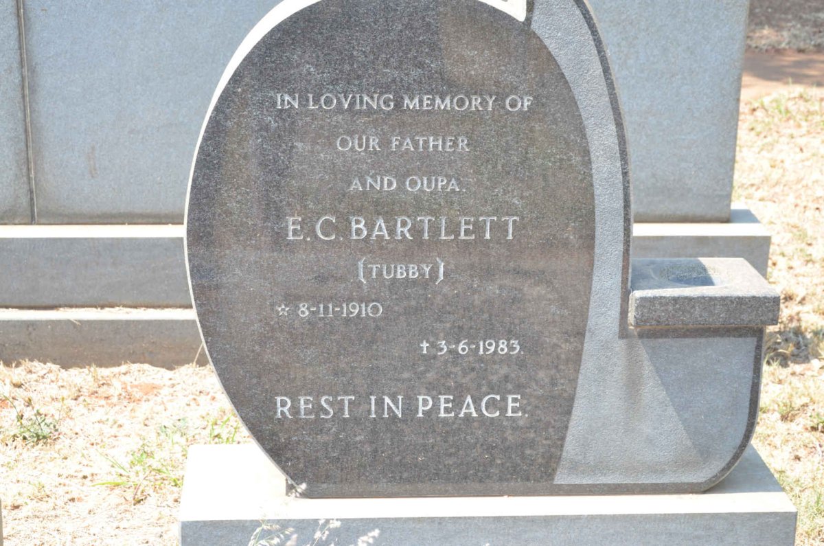 BARTLETT E.C. 1910-1983