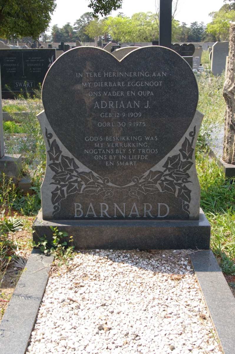 BARNARD Adriaan J. 1909-1975