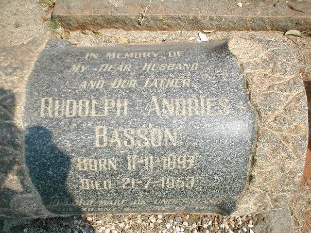 BASSON Rudolph Andries 1897-1953