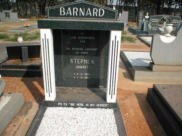 BARNARD Stephen 1956-1997