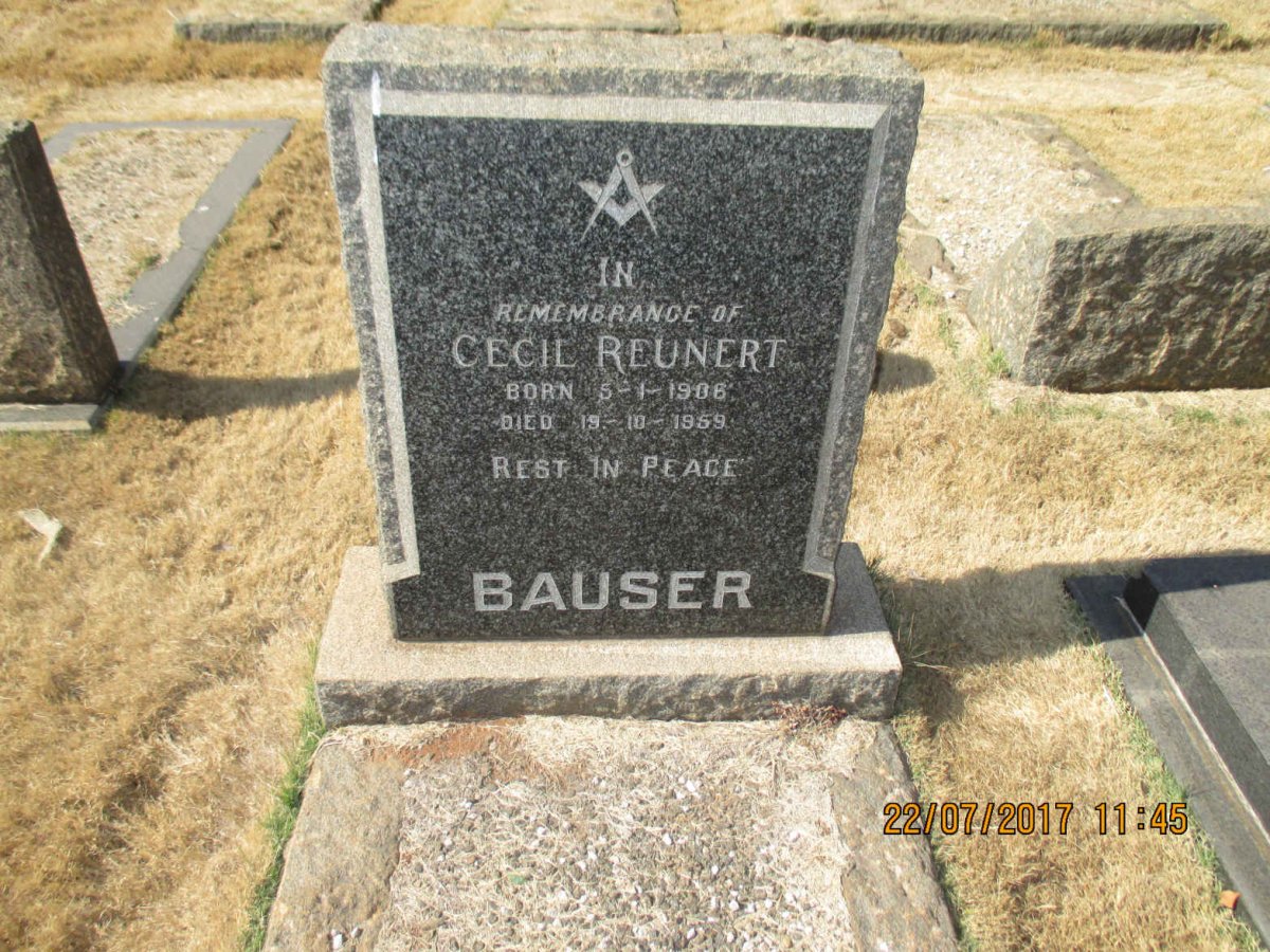 BAUSER Cecil Reunert 1906-1959