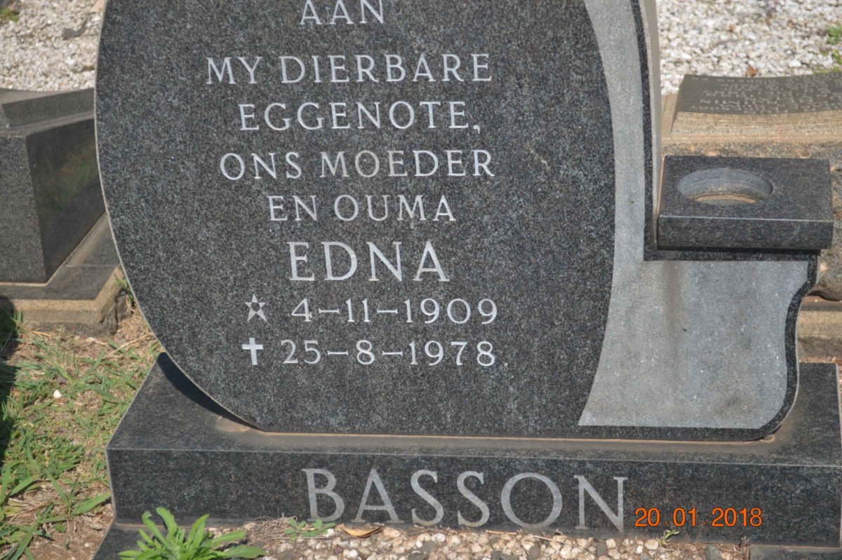 BASSON Edna 1909-1978