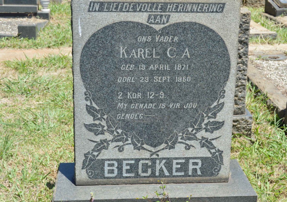 BECKER Karel C.A. 1871-1960
