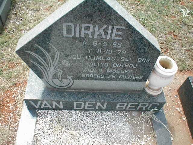 BERG Dirkie, van den 1956-1979