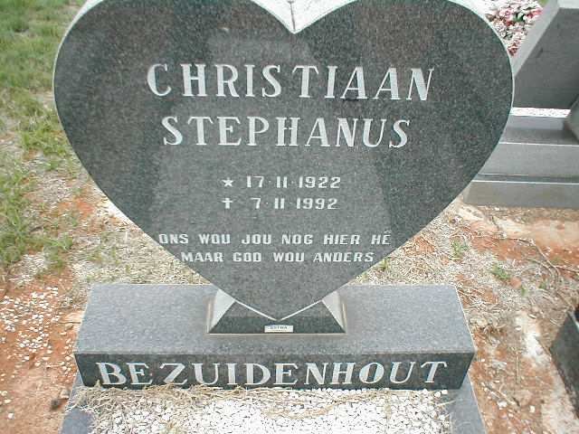 BEZUIDENHOUT Christiaan Stephanus 1922-1992