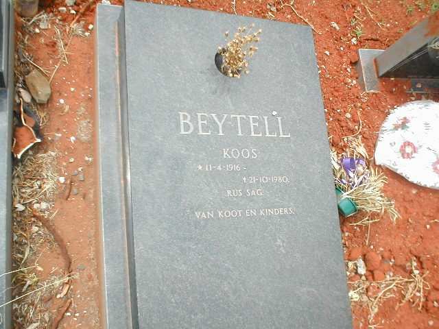 BEYTELL Koos 1916-1980