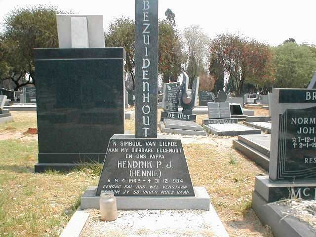 BEZUIDENHOUT Hendrik P.J. 1942-1984