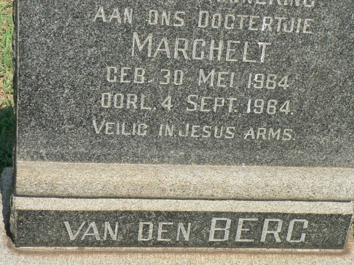 BERG Marchelt, van den 1964-1964